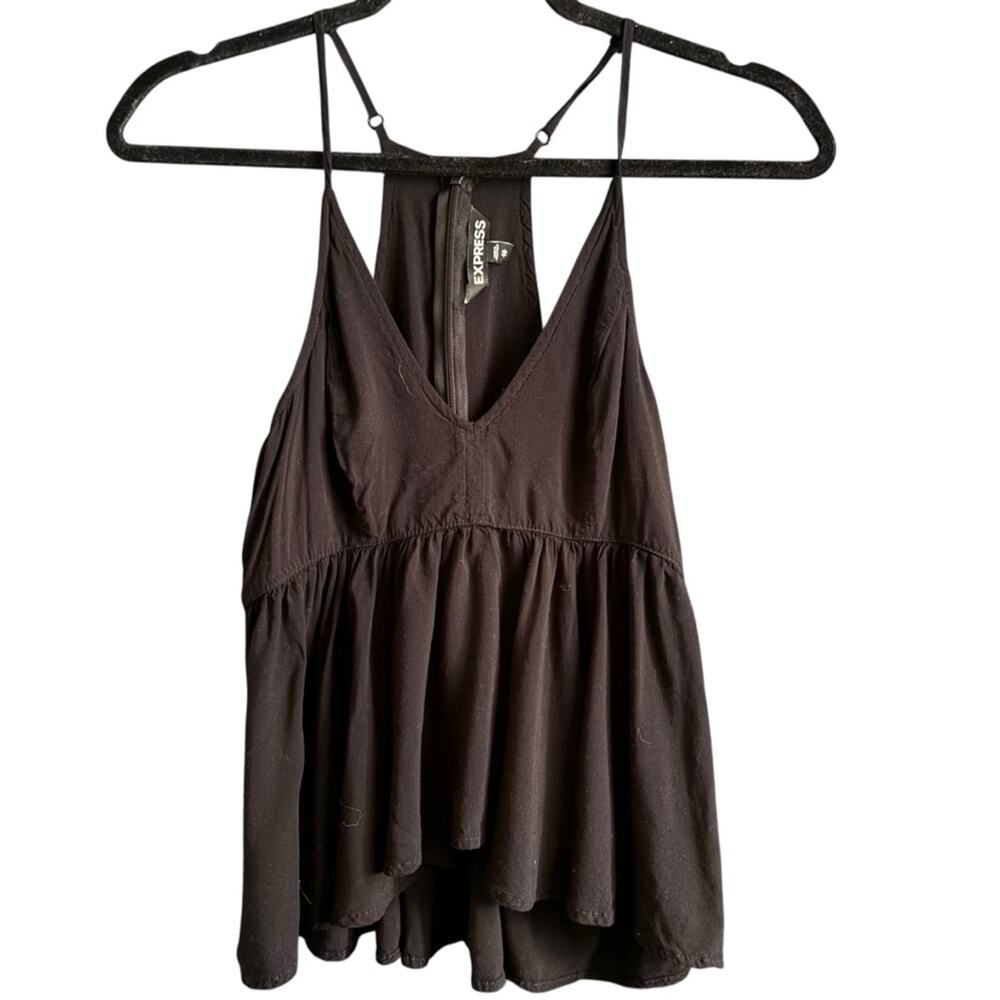 Express Black Bustier Peplum Camisole size XS - Picture 3 of 7